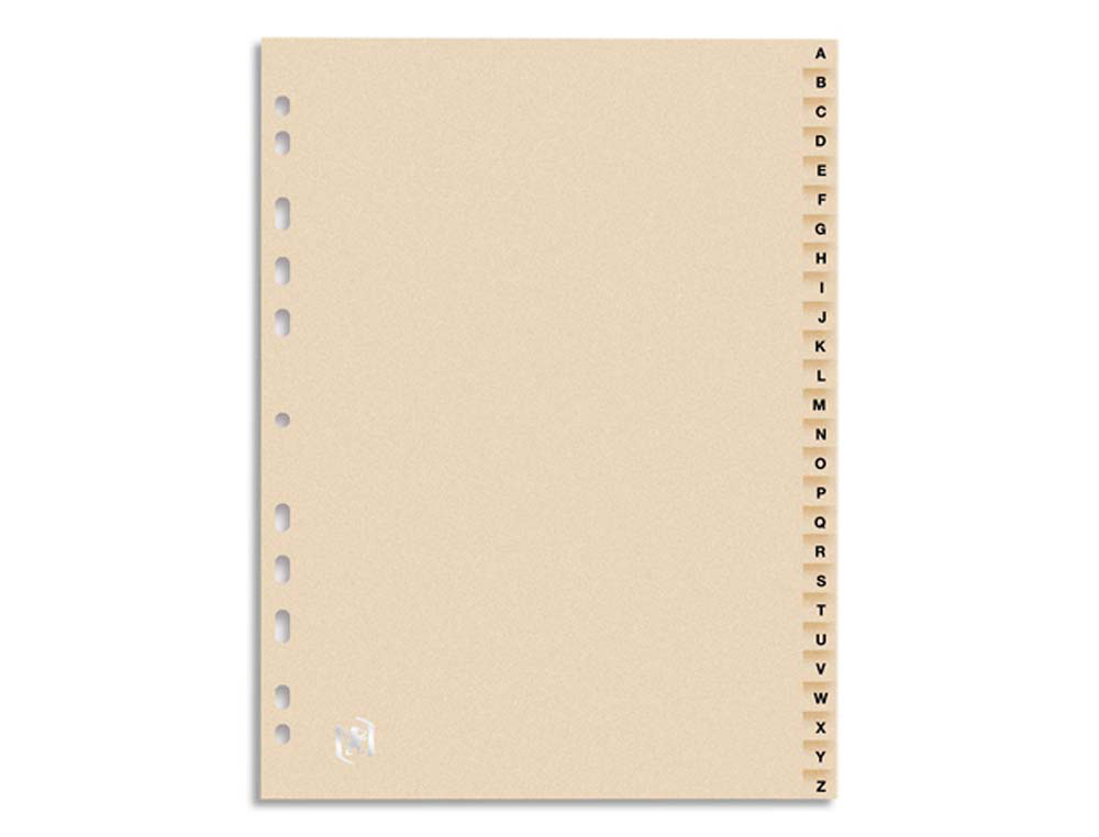 Intercalaires alphabétiques oxford 26 positions carte forte 240 g