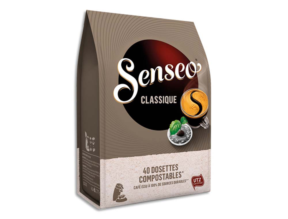 Dosettes café senseo classique équilibré paquet 40