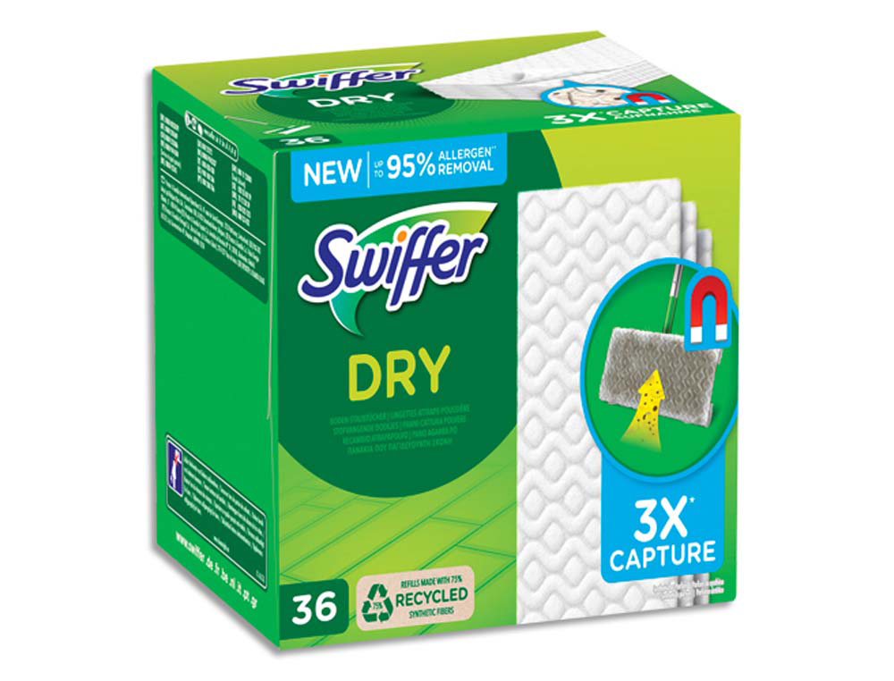 Lingettes attrape-poussière swiffer boîte 36