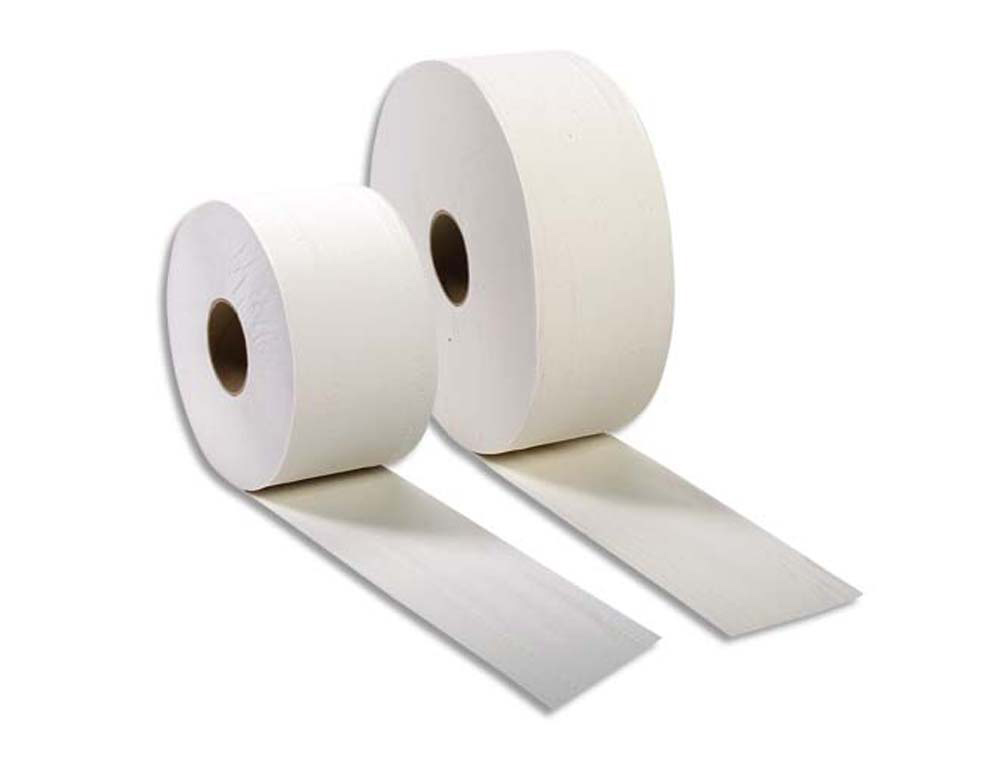 Papier toilette blanc 2 plis longueur 170 m diamètre 19 cm lot 12 bobines