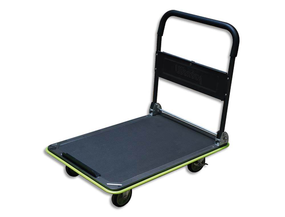 Chariot pliable wonday 300 kg gris / noir avec porte-outils