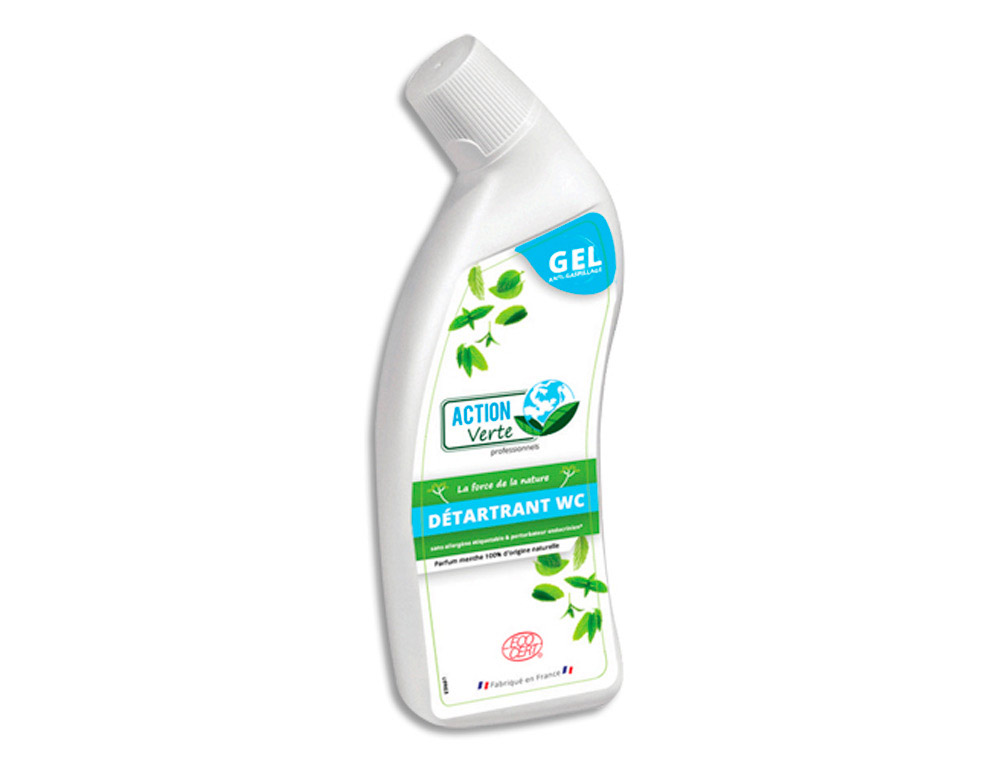 Détartrant wc action verte gel menthe ecosert 750 ml