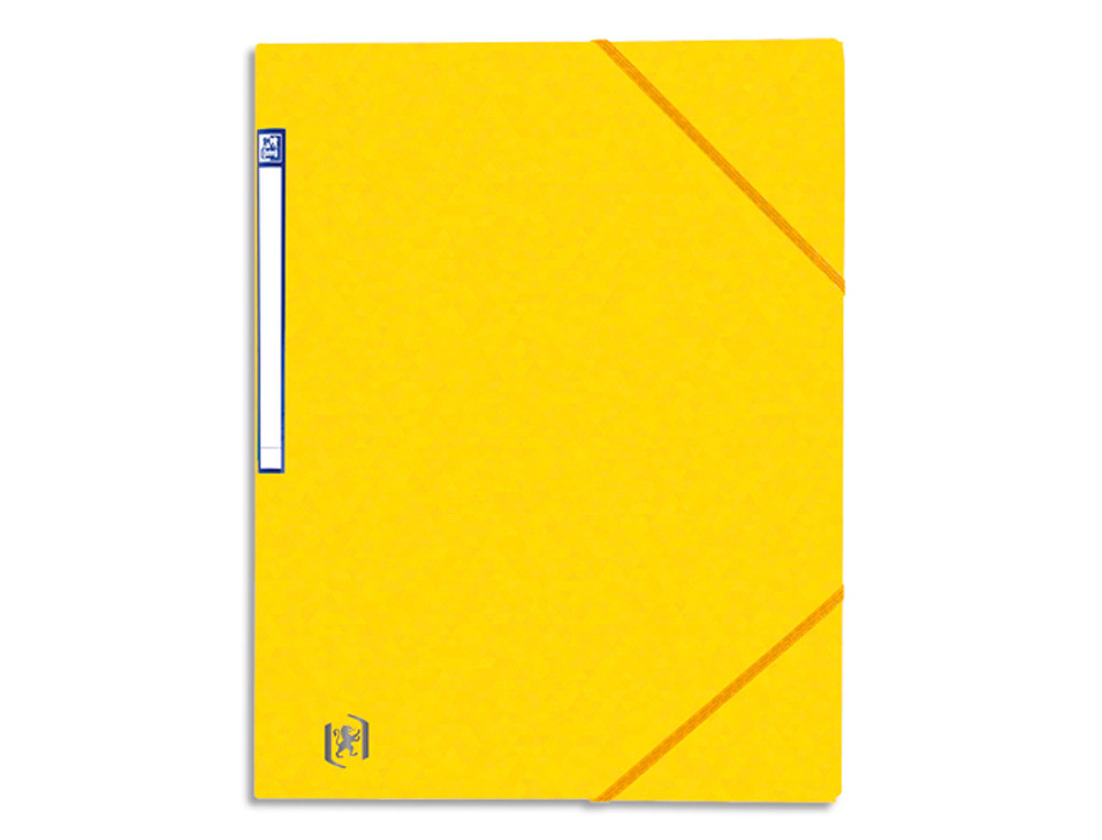 Chemise simple à élastique top file oxford carte lustrée 5/10e 390 g jaune