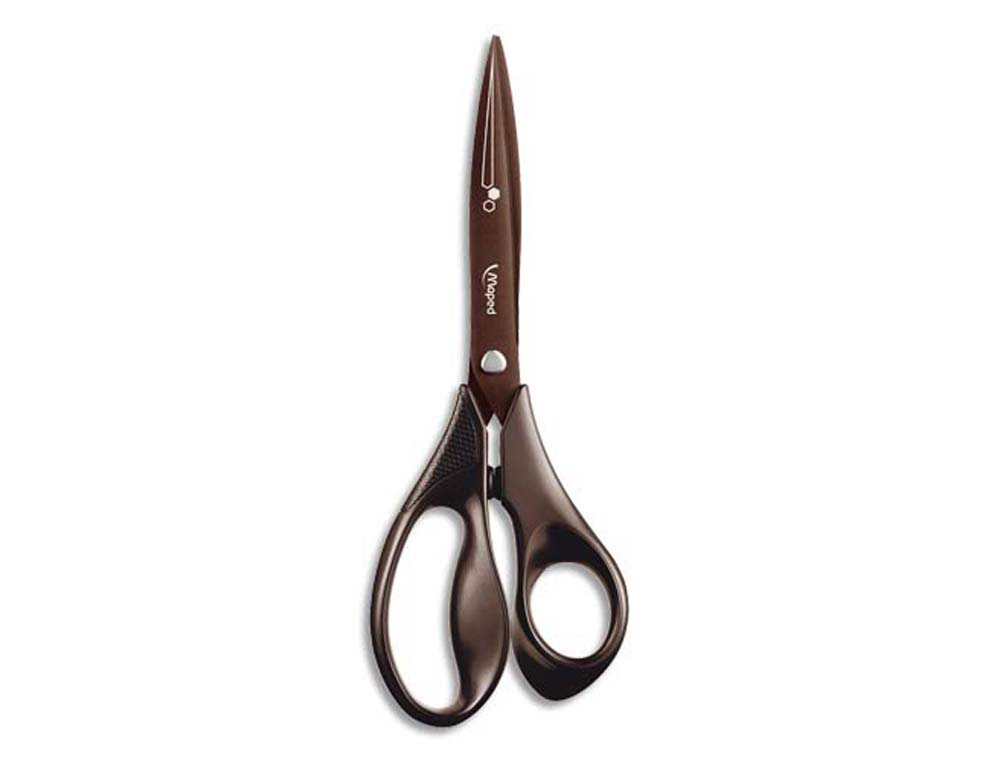 Ciseaux maped expert titanium asymétriques lames ultra résistantes 210mm anneaux ergonomiques 3d plastique recyclé