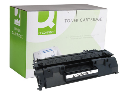 Toner laser compatible q-connect hp ce505a 2300 p noir