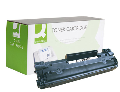 Toner laser compatible q-connect hp cb435a 1500 p noir