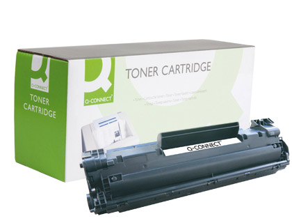 Toner laser compatible q-connect hp cb436a 2000 p noir