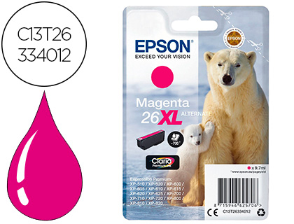 Cartouche d'encre original epson c13t26334010 magenta