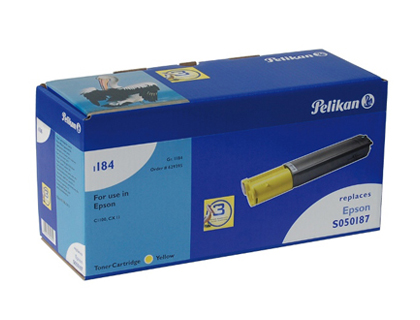 Toner laser compatible pelikan epson 0187 jaune