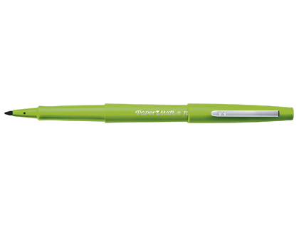 Stylo-feutre paper mate flair original pointe moyenne 1mm longue durée de vie coloris vert pomme