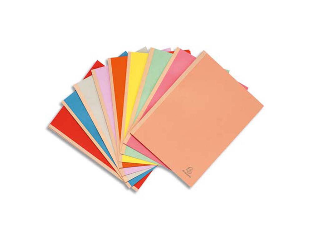 Chemise exacompta carte 240x320mm 320g documents a4 210x297mm soufflet dos toilé 30mm coloris assortis paquet 25 unités