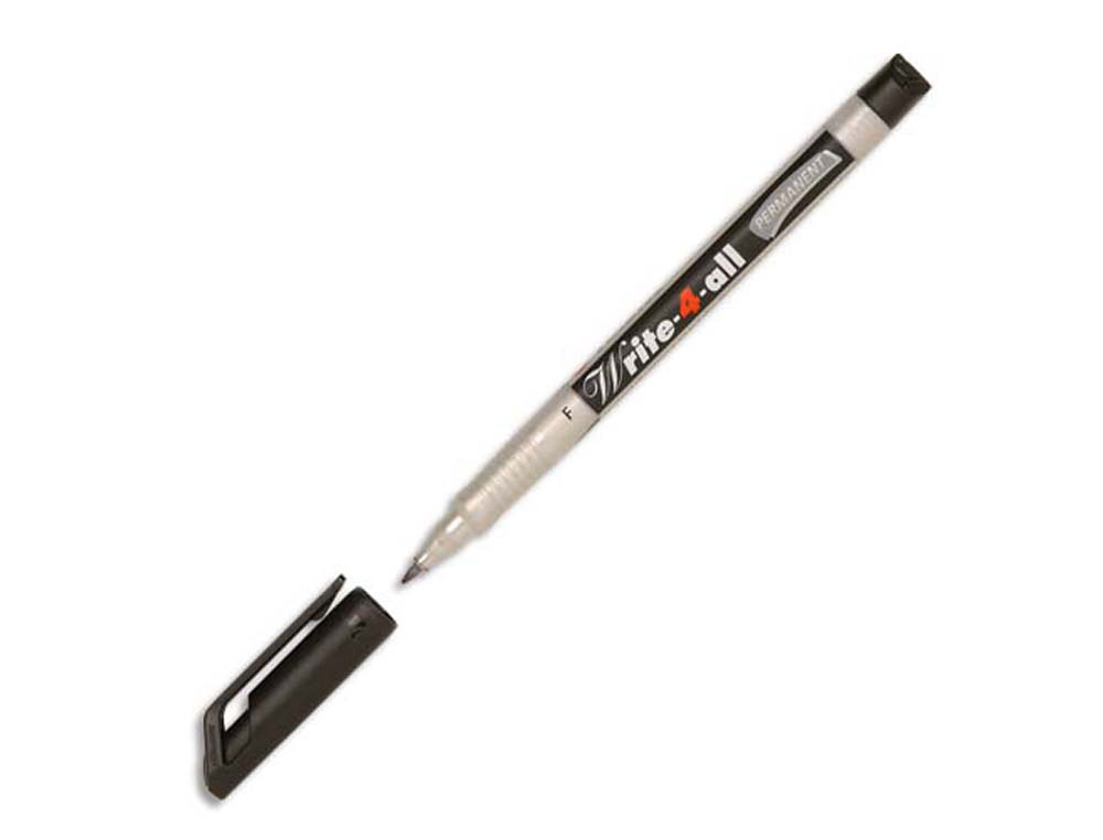 Marqueur stabilo write-4-all permanent tous supports pointe fine couleur noir