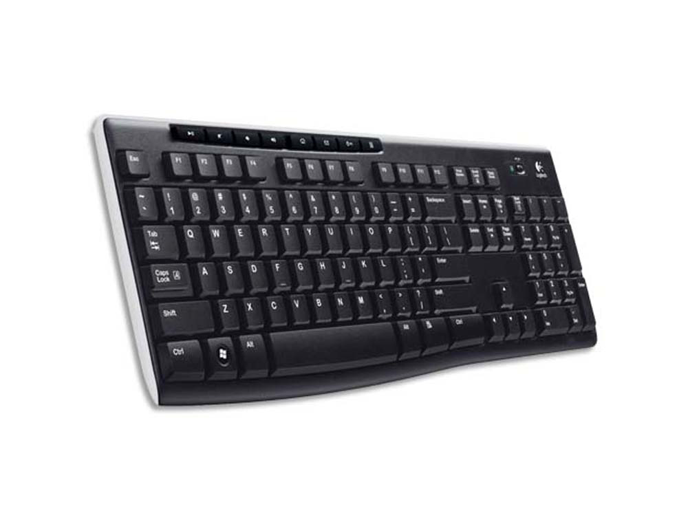 Clavier sans fil logitech k270 étanche touches revêtement uv durables récepteur logitech unifying autonomie 24 mois