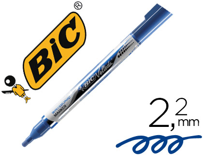 Marqueur bic velleda pocket effaçable pointe ogive tracé 3mm encre liquide base alcool format poche bleu