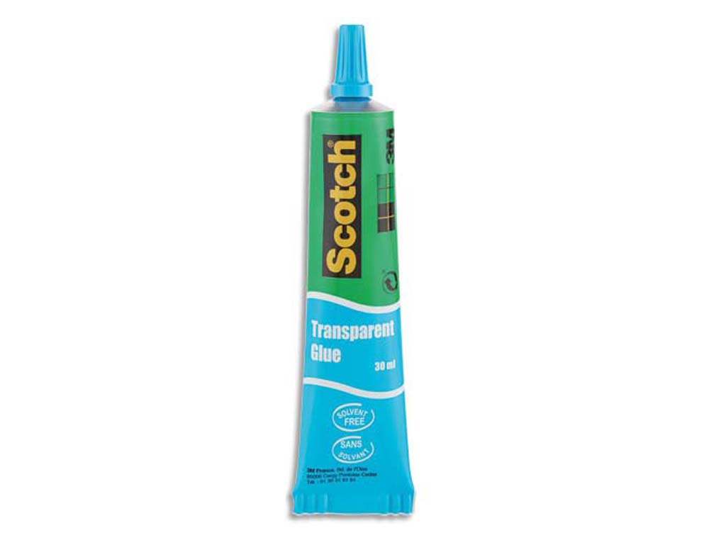 Colle transparente scotch papier carton tissus photos lavable sans solvant tube 30ml