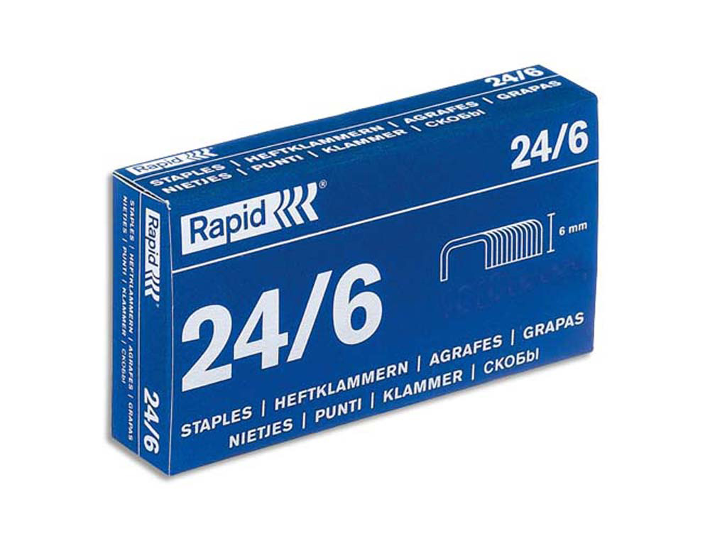 Agrafe rapid 24/6 boîte 5000 unités