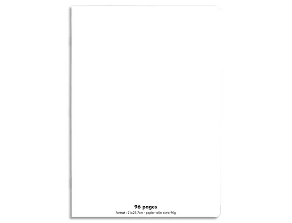 Cahier piqué conquérant classique couverture polypropylène rigide transparente a4 21x29,7cm 96 pages 90g séyès incolore