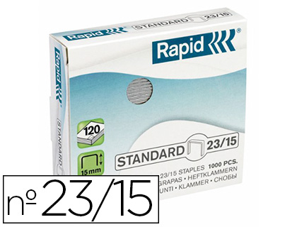Agrafe rapid 23/15 boîte 1000 unités