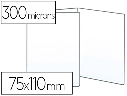Étui protection elba pvc 20/100e 75x110mm spécifique permis conduire