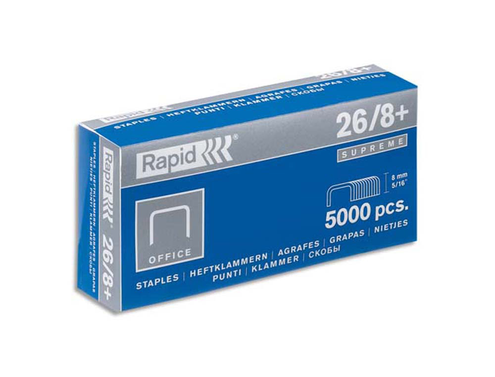 Agrafe rapid 26/8 super strong boîte 5000 unités