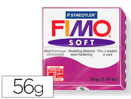 Pâte à modeler fimo soft coloris violet pain 57g