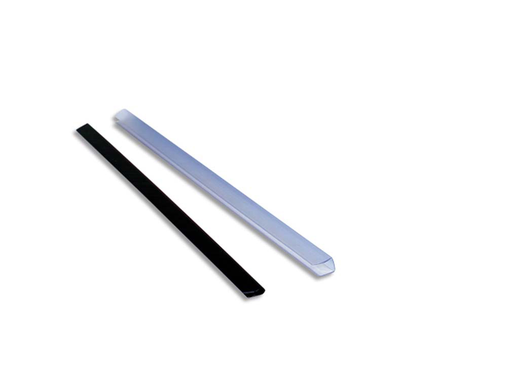 Baguette relier exacompta serodo découpe arrondie facilite insertion 30f épaisseur 3mm longueur 297mm noir boîte 25u