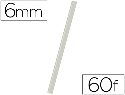 Baguette relier exacompta serodo découpe arrondie facilite insertion 60f épaisseur 6mm 297mm transparent boîte 25u