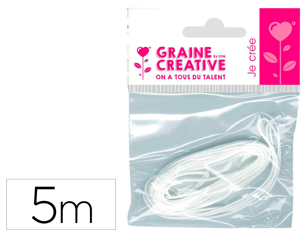 Mèche pour bougies graine créative 5m coton coloris blanc