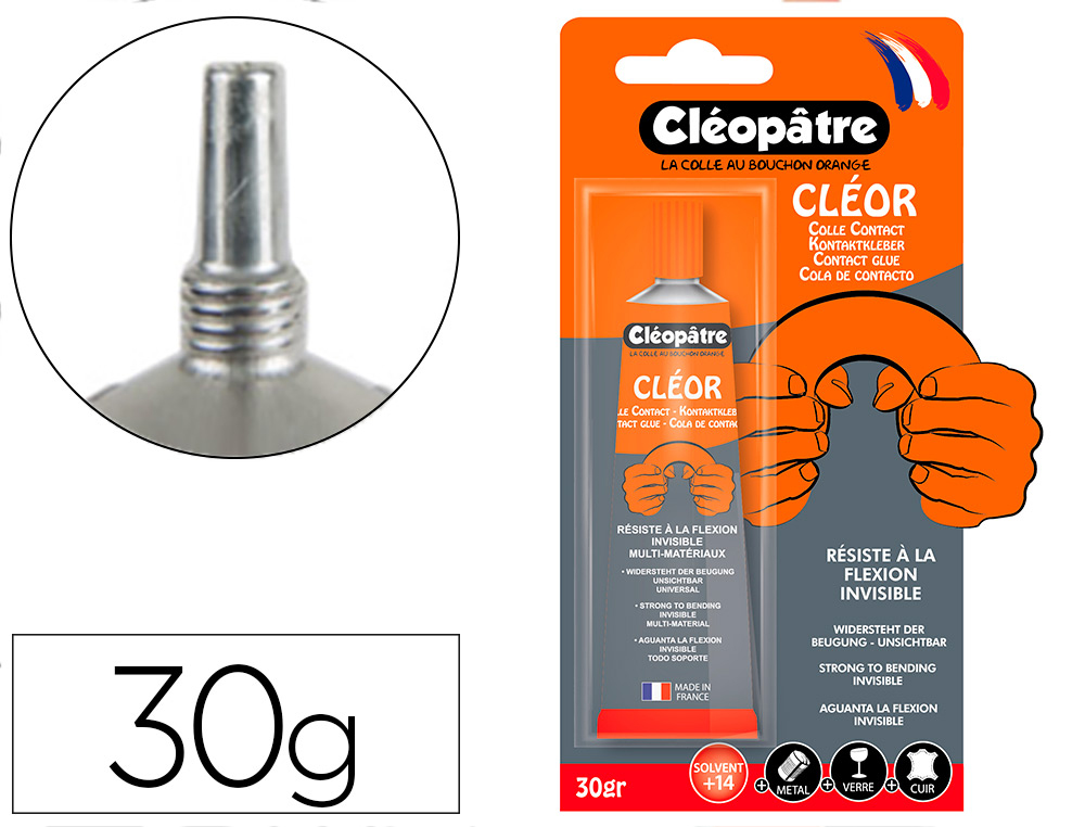Colle cléopâtre recharge extra forte multi-matériaux école too lavable plastique verre métal flacon 570g