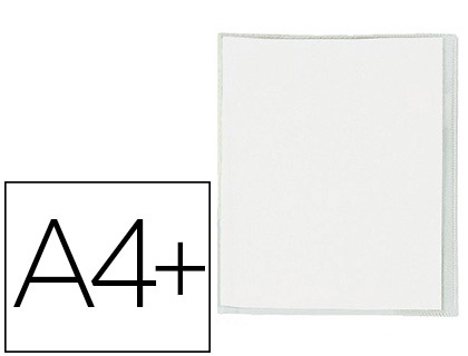 Protège-cahier elba standard pvc cristal 20/100e rabat a4+ 240x320mm incolore