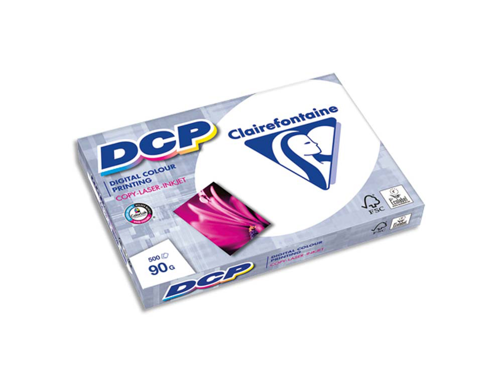 Papier clairefontaine multifonction laser couleur dcp a3 90g/m2 blanc satiné parfaite opacité 500 feuilles