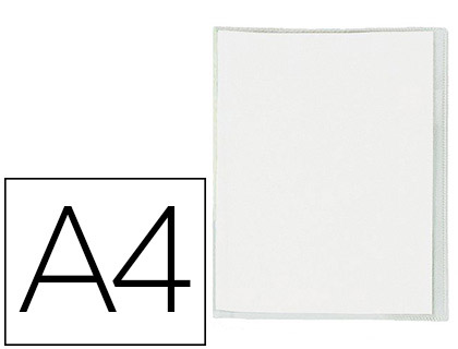 Protège-cahier elba standard pvc cristal 20/100e rabat a4 210x297mm incolore