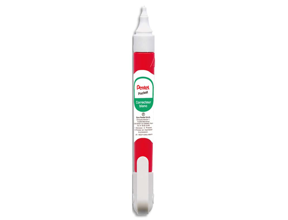 Stylo correcteur pentel pentex pocket largeur tracé bille 2.4mm sans pvc 7ml