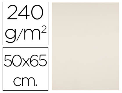 Papier cartonné liderpapel dessin 240g/m2 50x65cm collage facile coloris intense crème