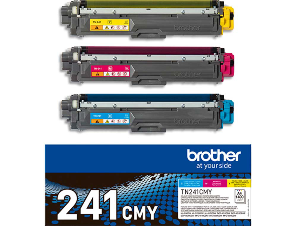 Toner laser original brother tn241c 1400 p cyan