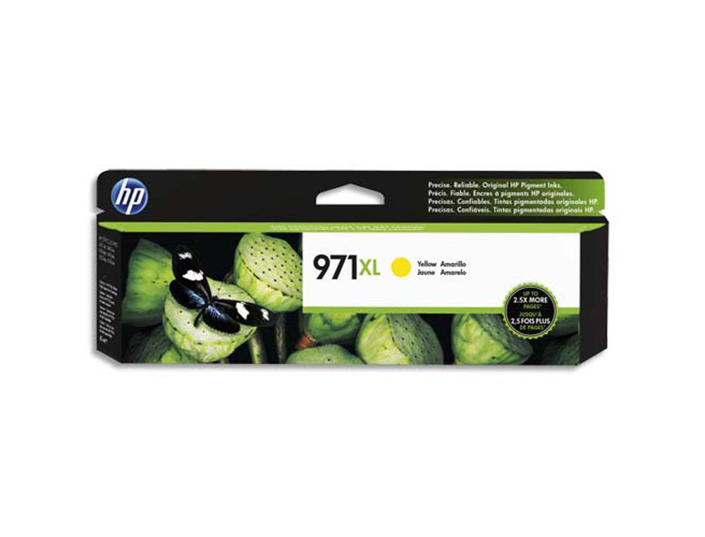 Cartouche d'encre original hp 971xl 6600 p jaune