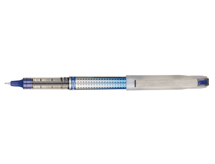 Roller uniball eye needle pointe indéformable 0.7mm encre liquide super ink permanent système exclusif uni-flow bleu