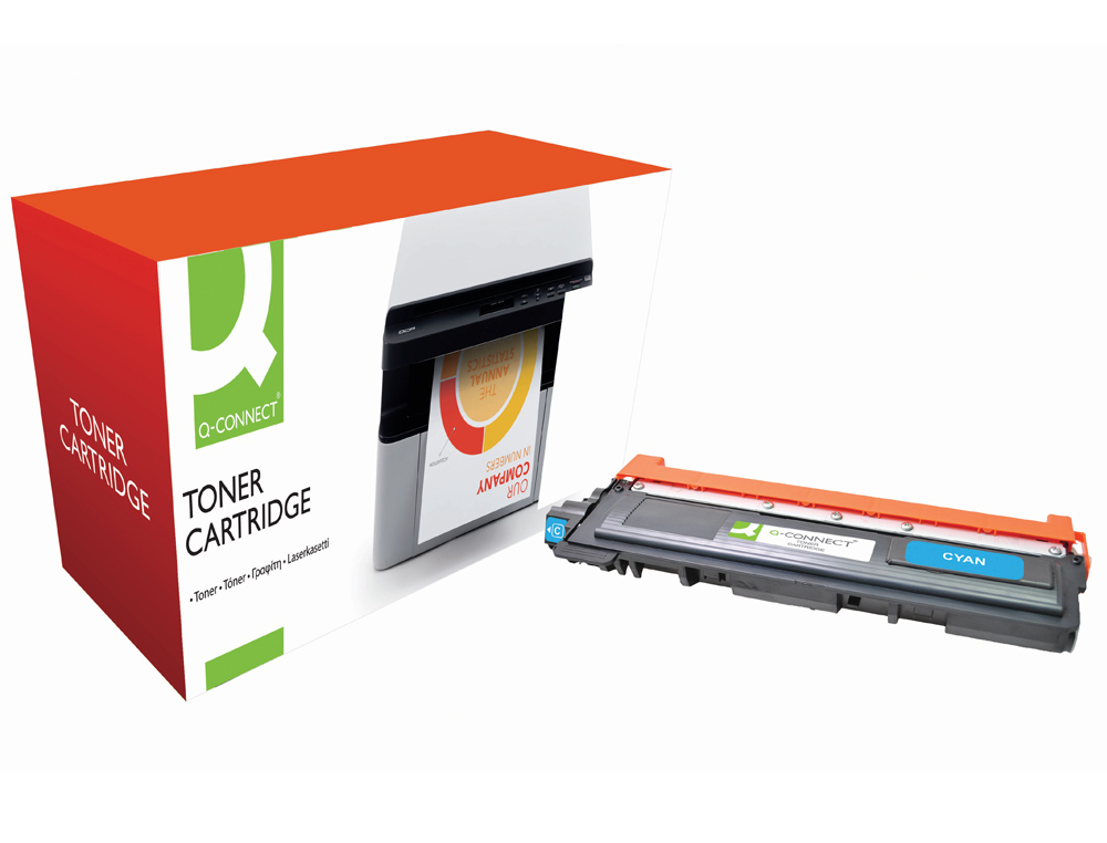 Toner laser compatible q-connect brother tn230c 1400 p cyan
