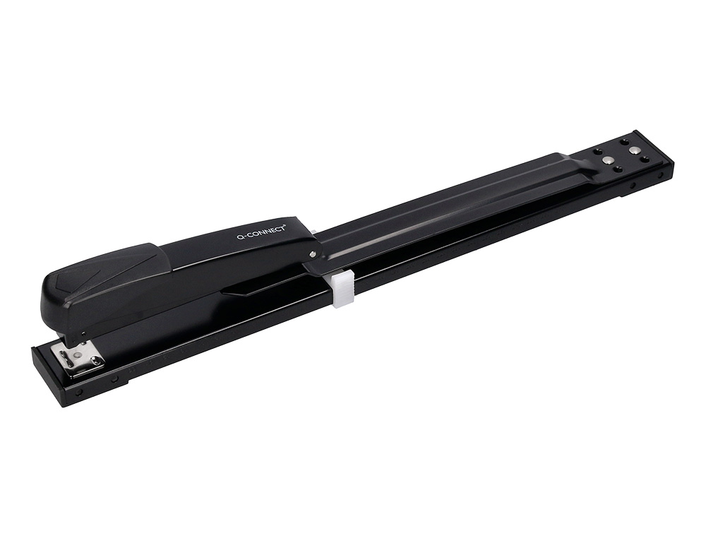 Agrafeuse q-connect long bras économique capacité 20f coloris noir
