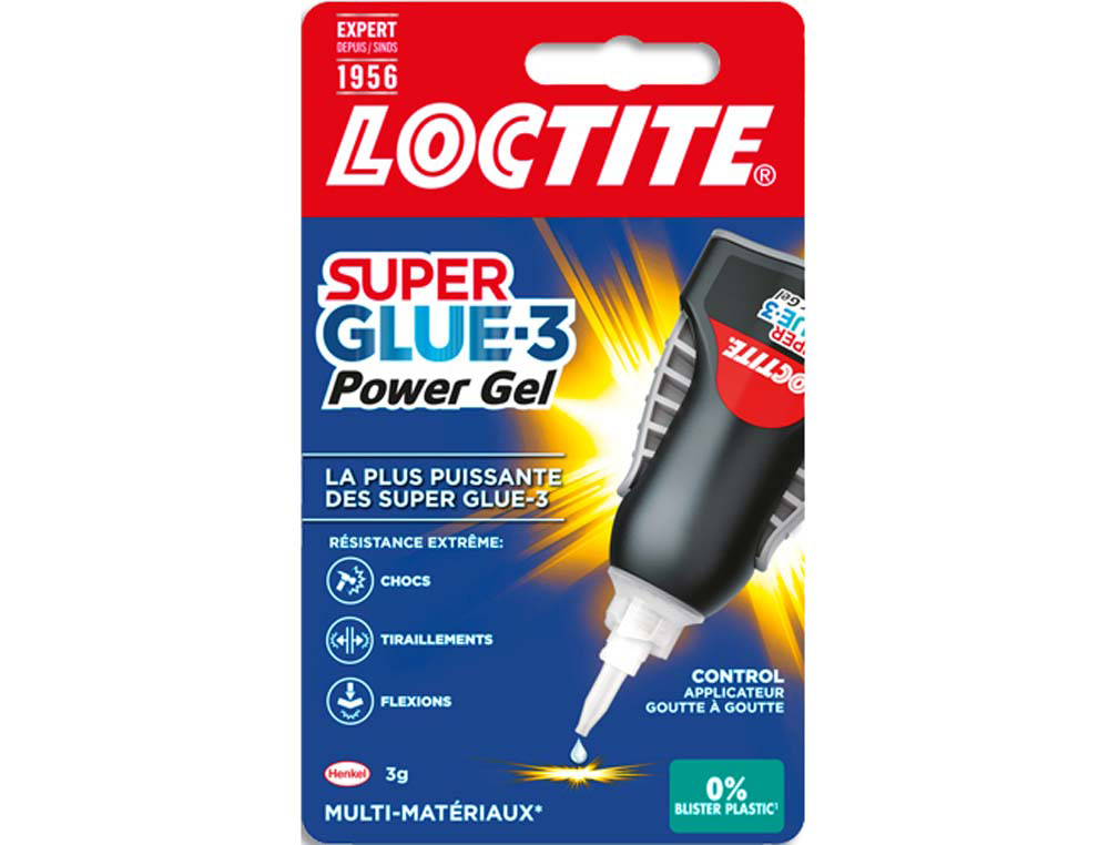Colle rapide loctite control power flex bouton sécurité idéale collages verticaux formule enrichie caouctchouc flacon 3g