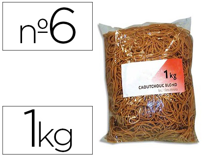 Bracelet caoutchouc sign étroit 60x1.5mm sachet 1kg