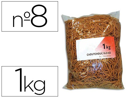 Bracelet caoutchouc sign étroit 80x1.5mm sachet 1kg