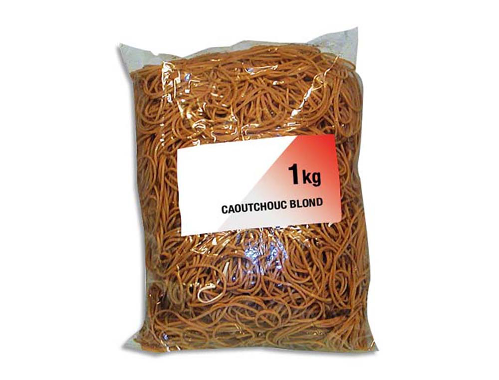 Bracelet caoutchouc sign étroit 100x1.5mm sachet 1kg
