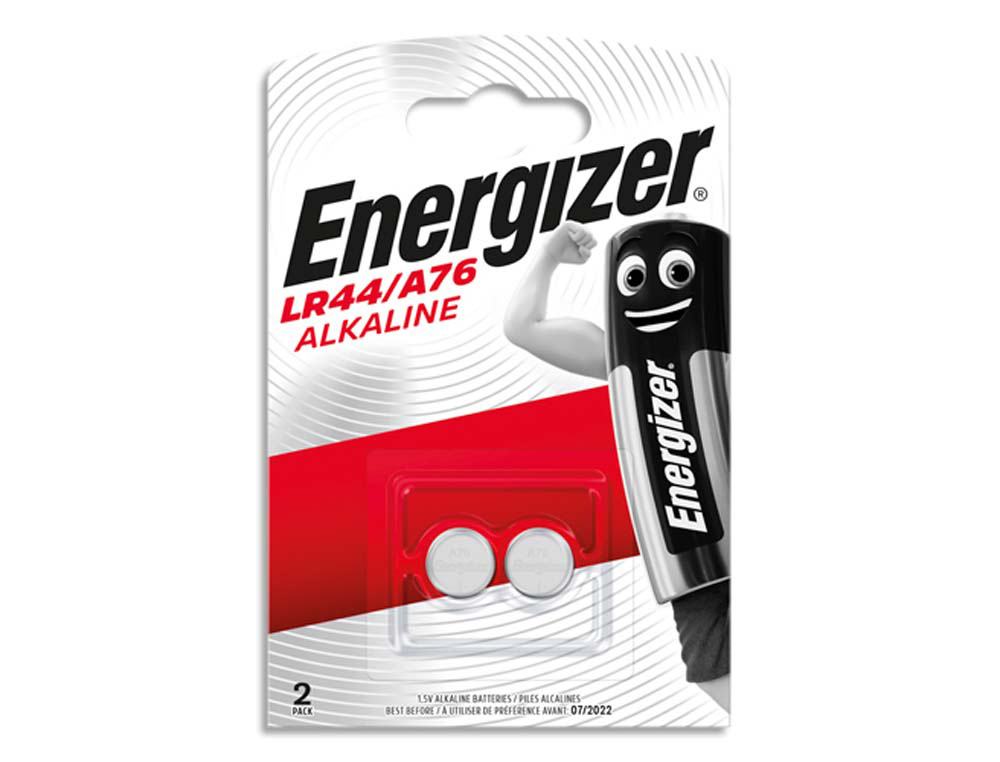 Pile energizer miniature appareils électroniques i.c.e. lr44 1.5v blister 2 unités
