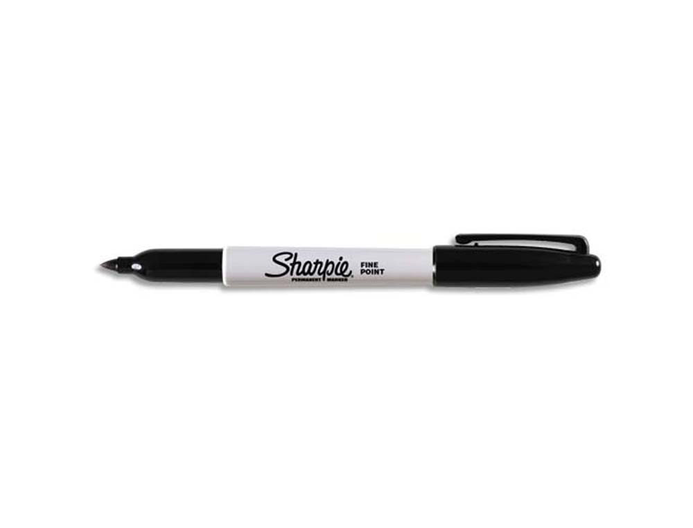 Marqueur sharpie permanent pointe ogive fine 0.9mm sèche rapidement coloris noir
