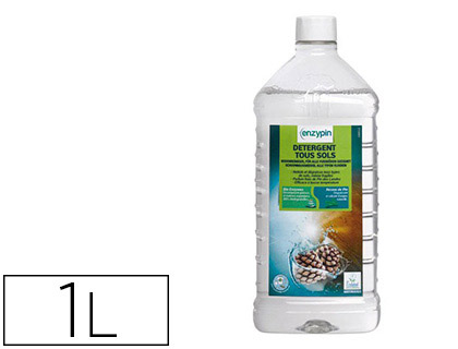 Detergent tous sols enzymatique nettoie degraisse vitres surfaces modernes parfum frais pin des landes flacon doseur 1l