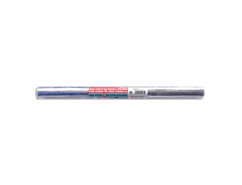 Couvre-livres elba pvc 8/100e sans phtalates rouleau 0.40x5.5m incolore