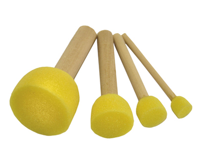 Brosse à pocher pinselfabrik soie ronde 4 tailles assorties lot 4 unités
