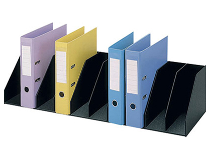 Trieur paperflow case fixe polystyrène 10 cases fixes 210x290x897mm coloris noir