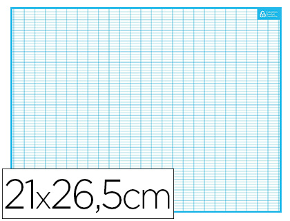 Ardoise bouchut grandrémy effaçable sec 1 face quadrillage 1 face séyès médium rigide format 21x26,5cm